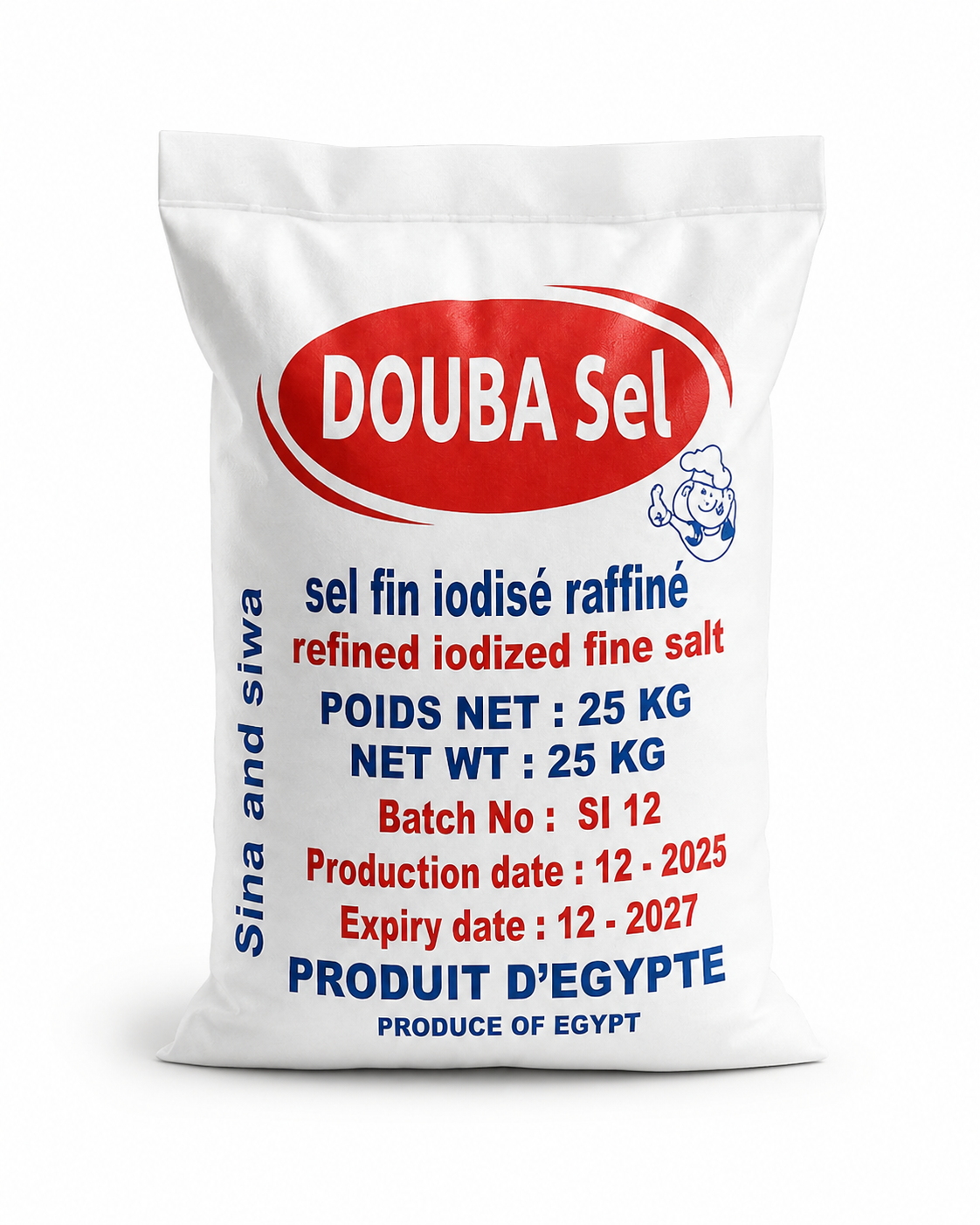 Sel Fin Iodisé Raffiné Douba
